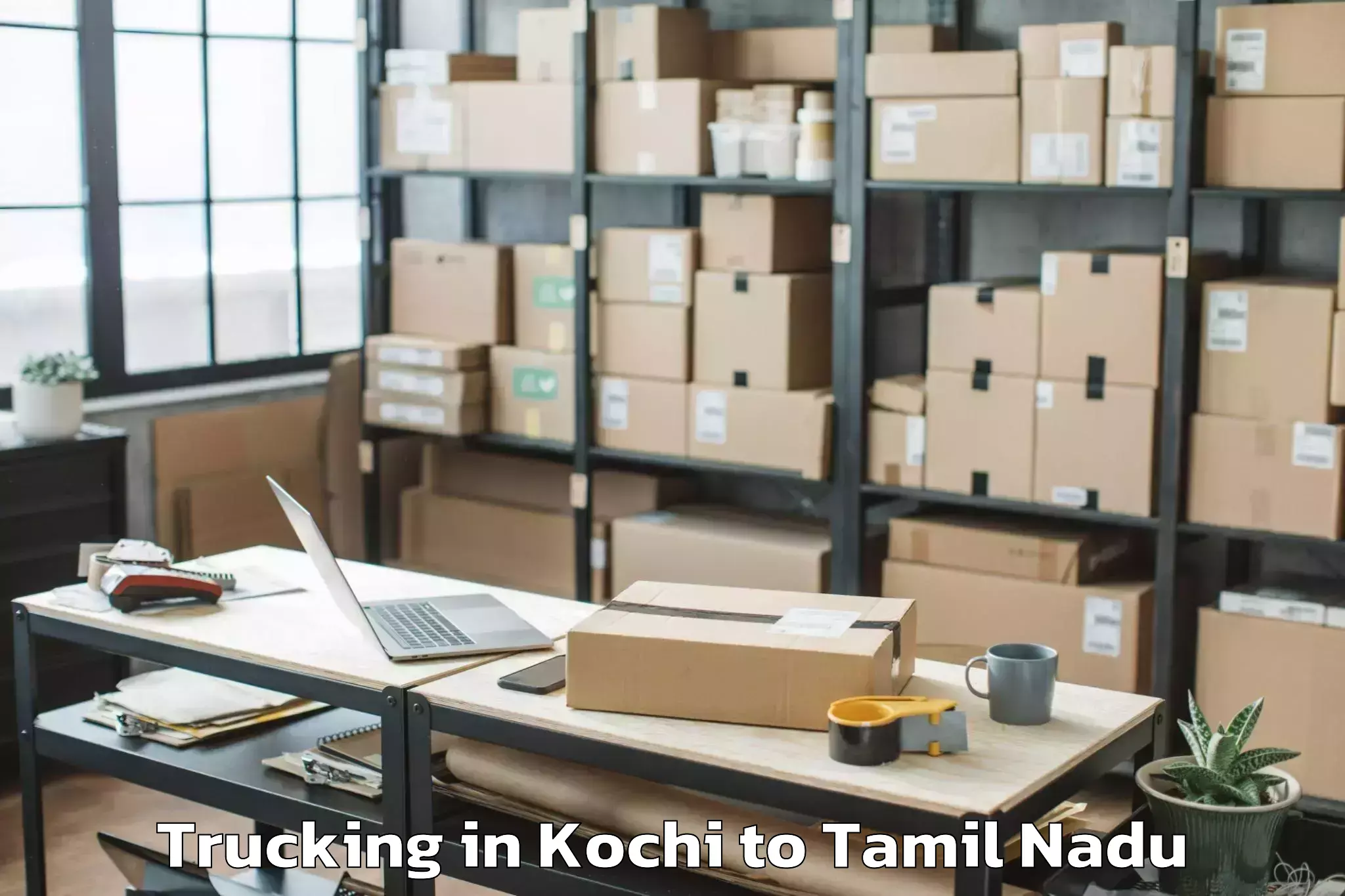 Top Kochi to Kuttanur Trucking Available